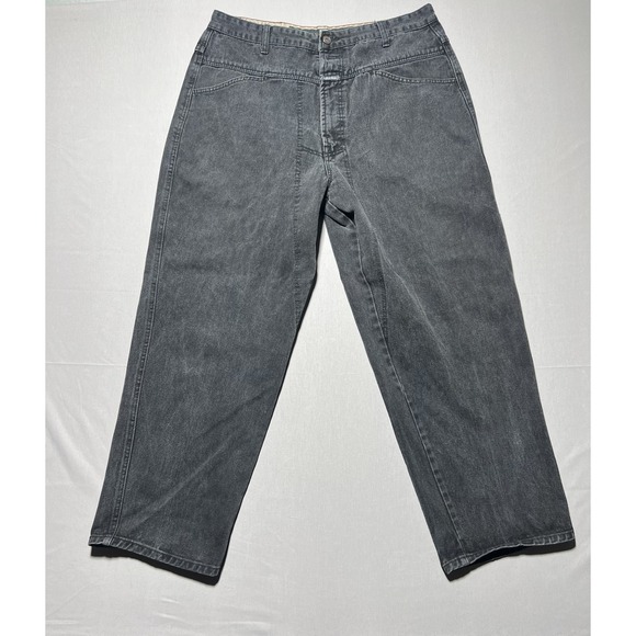 Vintage Marithe Francois Girbaud Jeans Mens 36x29 Black Loose Baggy Hip Hop Y2K - Picture 1 of 16
